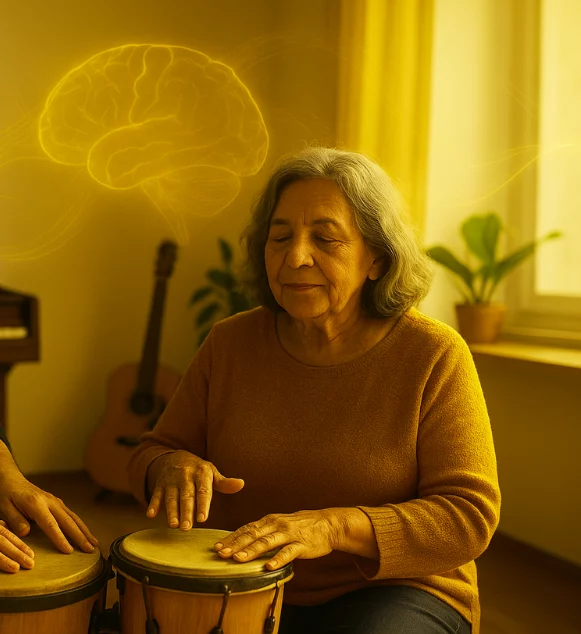 Sesión de musicoterapia  adultos